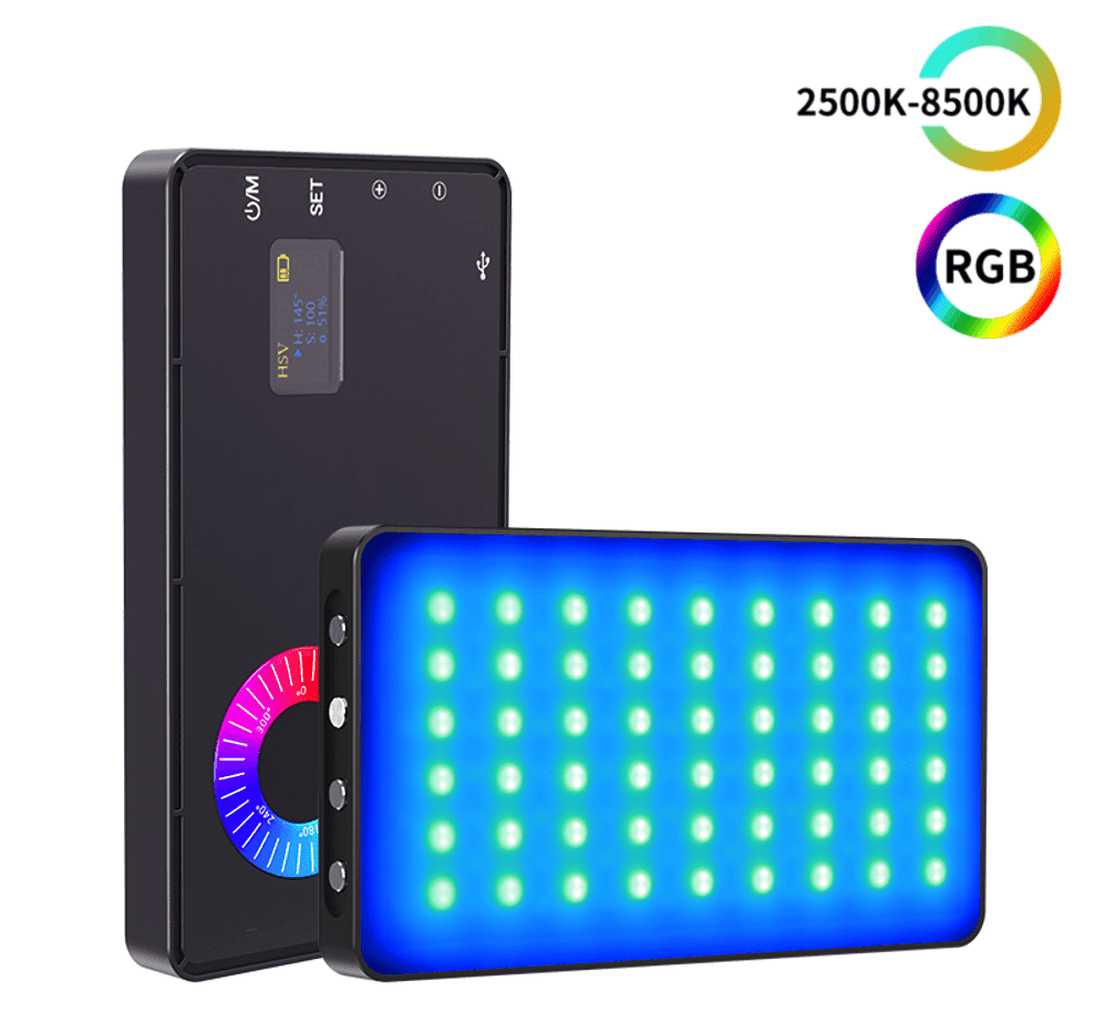 MAMEN M1SE 8500K RGB LED Light 4000mAh For Camera Phone Selfie Portable Pocket Mini Photography Lights Vlog For Video Live