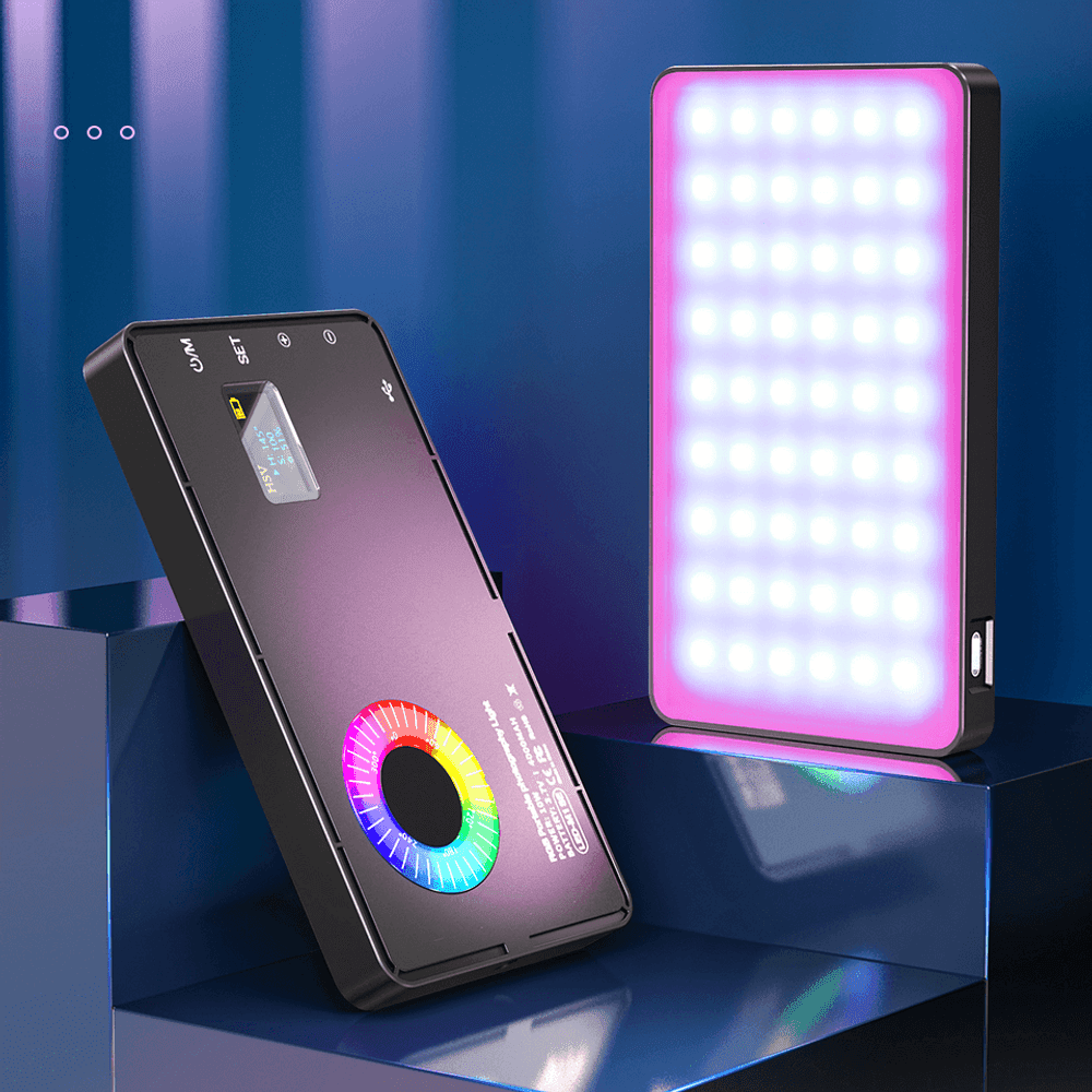 MAMEN M1SE 8500K RGB LED Light 4000mAh For Camera Phone Selfie Portable Pocket Mini Photography Lights Vlog For Video Live