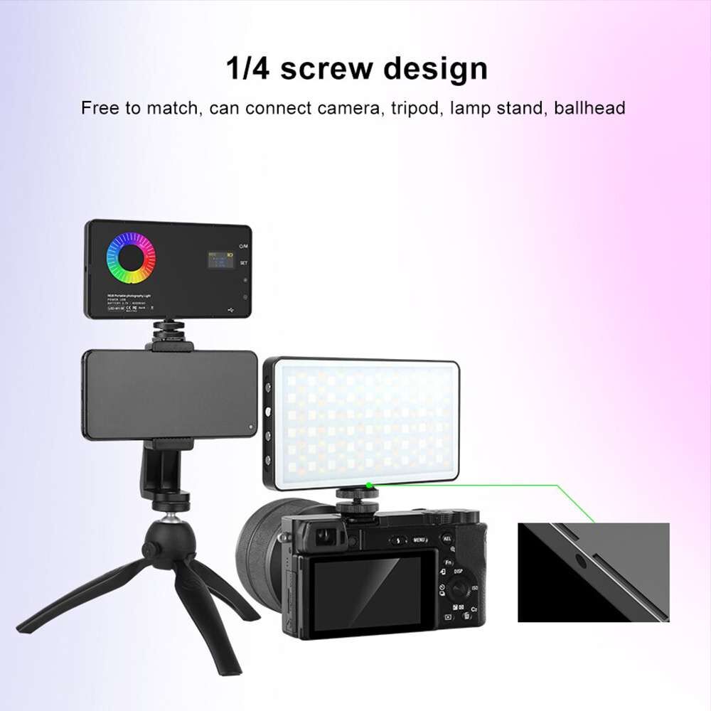 MAMEN M1SE 8500K RGB LED Light 4000mAh For Camera Phone Selfie Portable Pocket Mini Photography Lights Vlog For Video Live