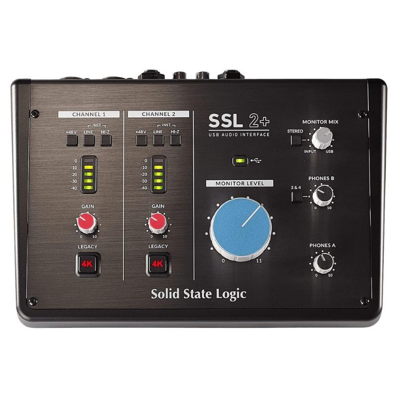 SSL SSL2+ 2-In/4-Out USB-C Audio Interface